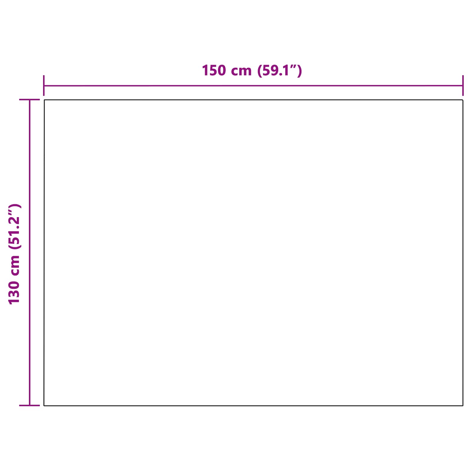 Throw tæppe Bordeaux Rød 150 x 130 cm Fleece