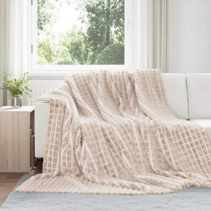 Kastetæpper 6 pcs Beige 270 x 240 cm Fleece