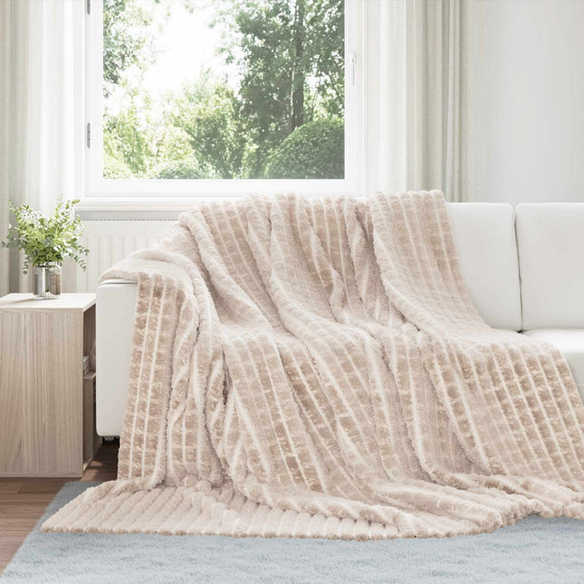 Kastetæpper 6 stk. Beige 270 x 240 cm 10.5 kg Fleece