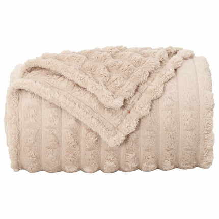 Kastetæpper 6 pcs Beige 270 x 240 cm Fleece
