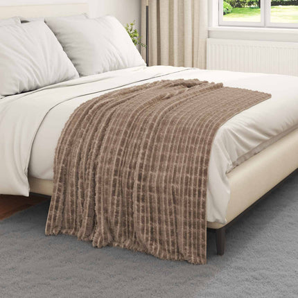 Kastetæpper 6 pcs Camel 150 x 130 cm Fleece