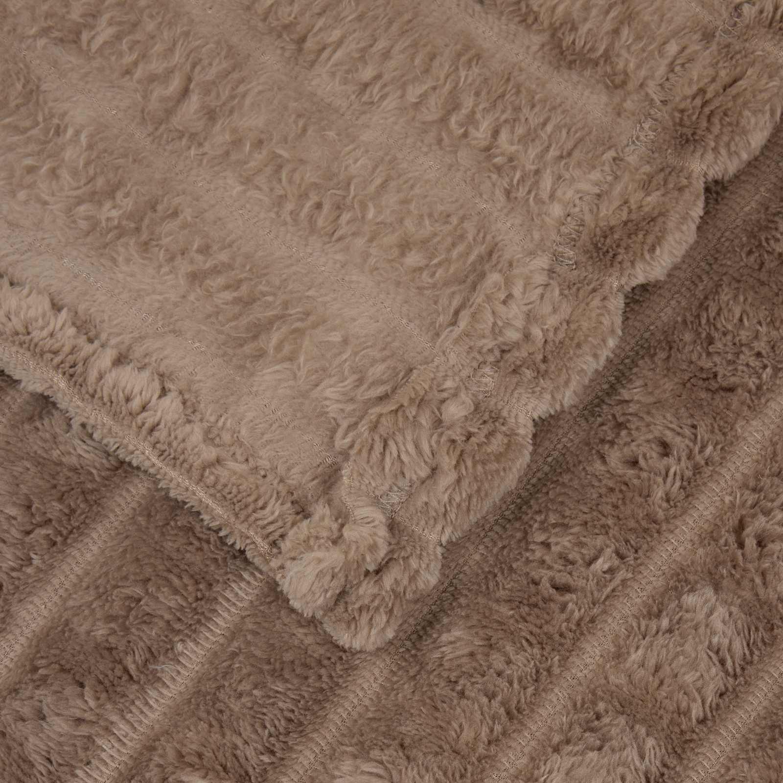 Kastetæpper 6 pcs Camel 200 x 150 cm Fleece