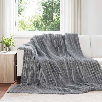 Kastetæpper 6 pcs Mørkegrå 270 x 240 cm Fleece