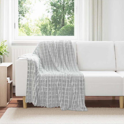 Kastetæpper 6 pcs Grå 150 x 130 cm Fleece