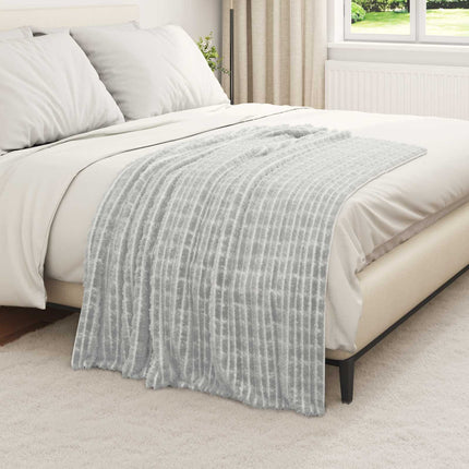 Kastetæpper 6 pcs Grå 150 x 130 cm Fleece
