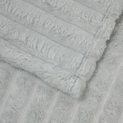 Kastetæpper 6 pcs Grå 200 x 150 cm Fleece