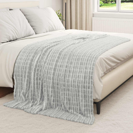 Kastetæpper 6 pcs Grå 200 x 150 cm Fleece
