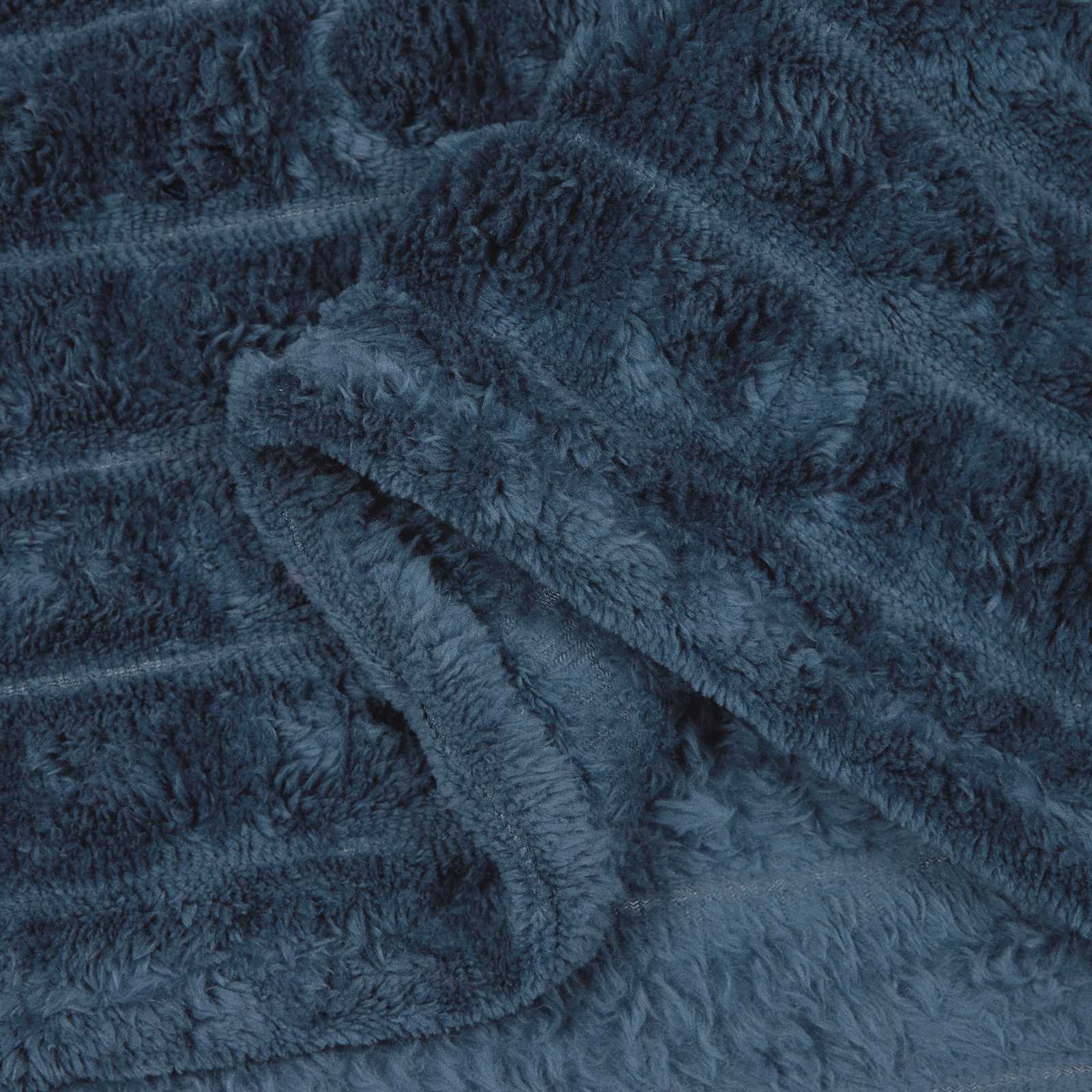 Kastetæpper 6 pcs Mørkeblå 270 x 240 cm Fleece