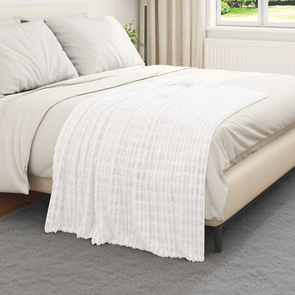 Kastetæpper 6 stk. Hvid 150 x 130 cm 2.75 kg Fleece