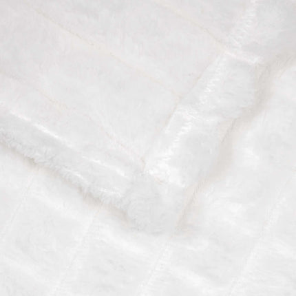 Kastetæpper 6 pcs Hvid 240 x 220 cm Fleece