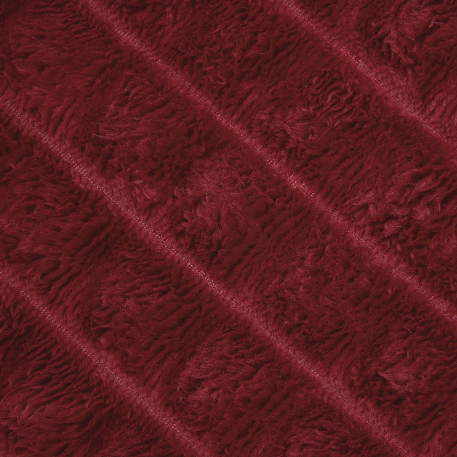 Kastetæpper 6 pcs Bordeaux Rød 270 x 240 cm Fleece