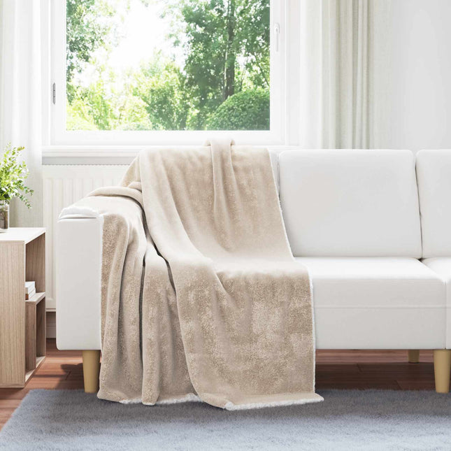 Tæppe Beige 130 x 150 cm 1 kg Fleece