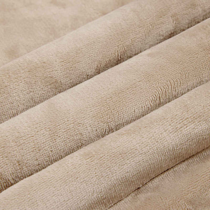 Throw tæppe Beige 220 x 240 cm Fleece