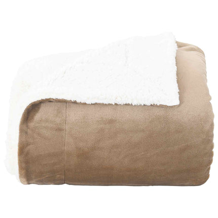 Throw tæppe Camel 240 x 270 cm Fleece