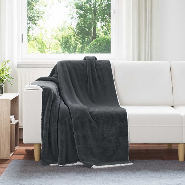 Tæppe Mørkegrå 130 x 150 cm 1 kg Fleece