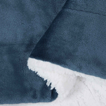 Throw tæppe Mørkeblå 130 x 150 cm Fleece