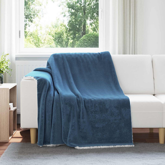 Tæppe Mørkeblå 150 x 200 cm 1.64 kg Fleece