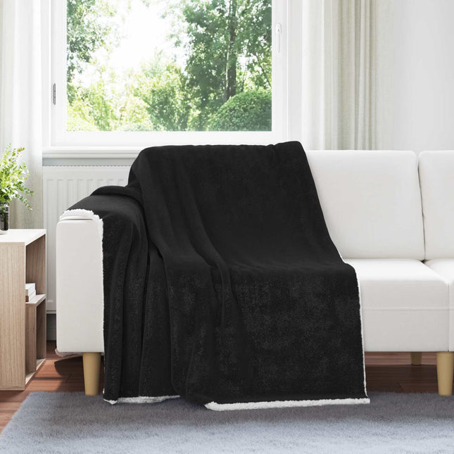 Tæppe Sort 150 x 200 cm 1.64 kg Fleece