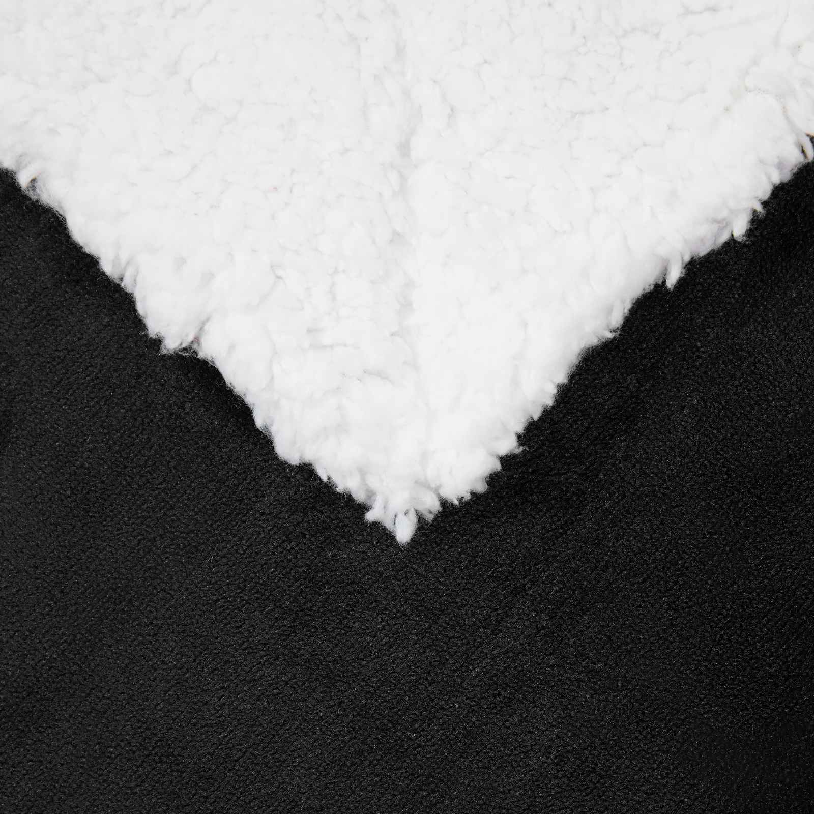Throw tæppe Sort 220 x 240 cm Fleece