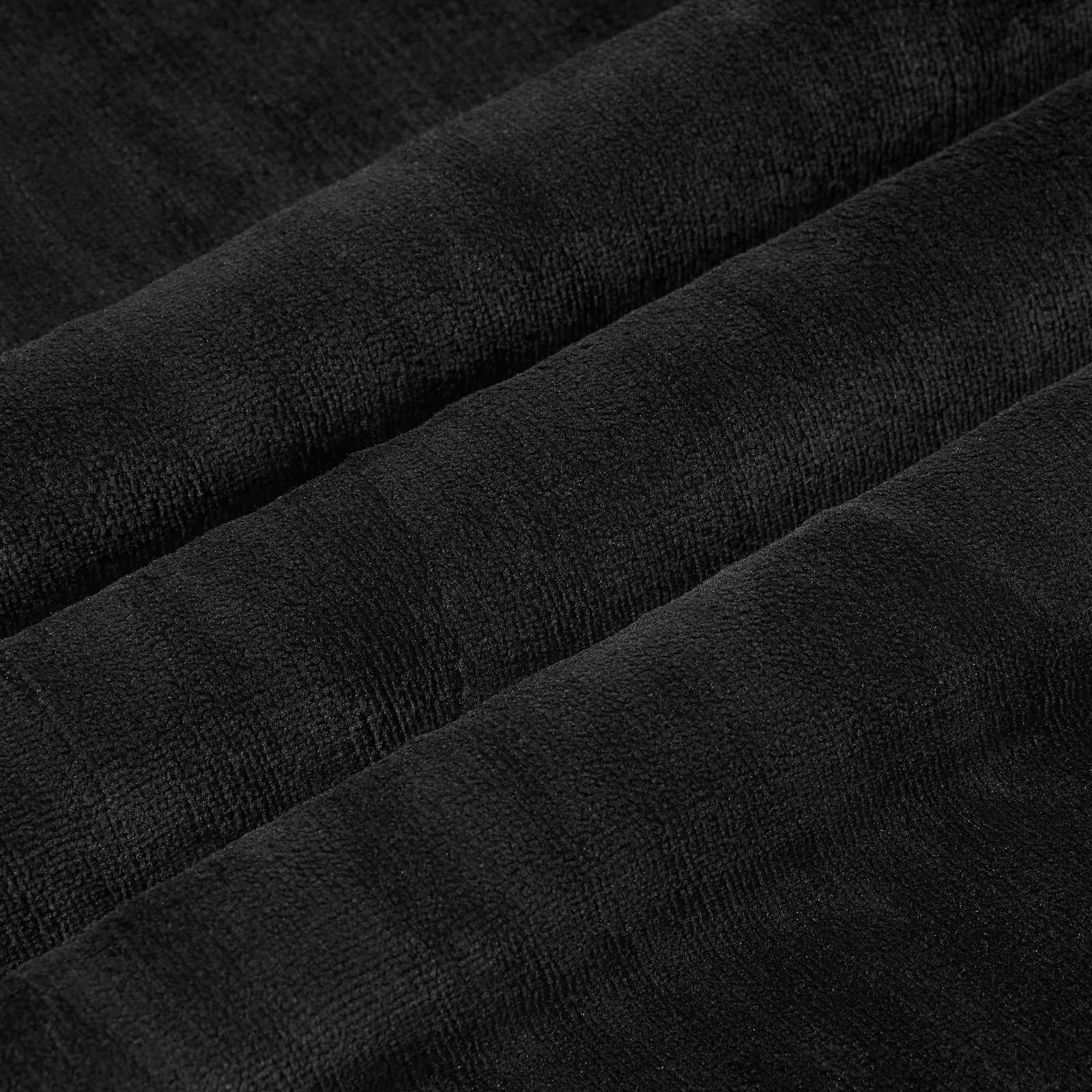 Throw tæppe Sort 220 x 240 cm Fleece