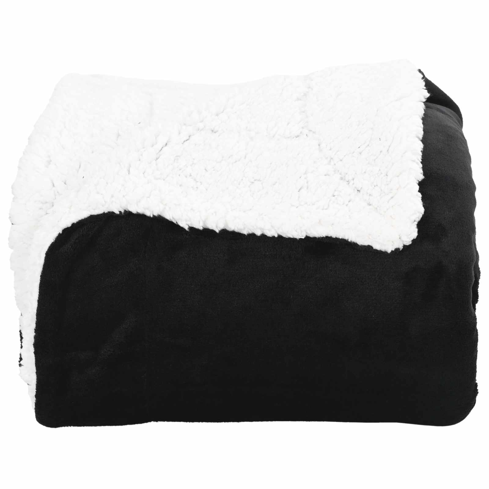 Throw tæppe Sort 220 x 240 cm Fleece