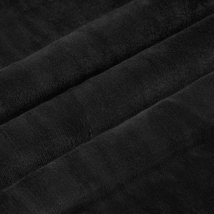 Throw tæppe Sort 240 x 270 cm Fleece