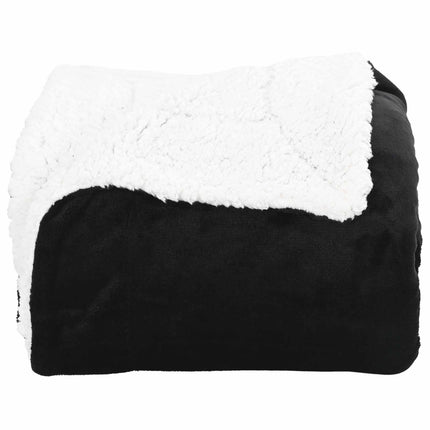 Throw tæppe Sort 240 x 270 cm Fleece