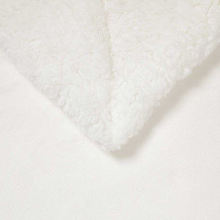 Throw tæppe Hvid 240 x 270 cm Fleece