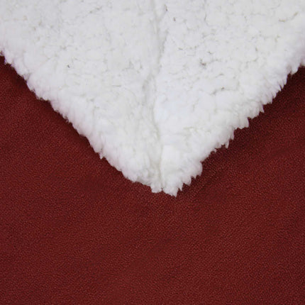 Tæppe Bordeaux Rød 130 x 150 cm 1 kg Fleece