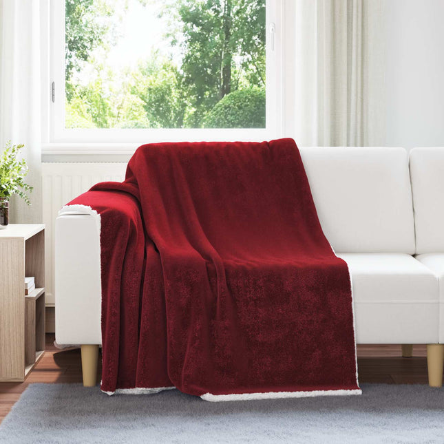 Tæppe Bordeaux Rød 150 x 200 cm 1.64 kg Fleece