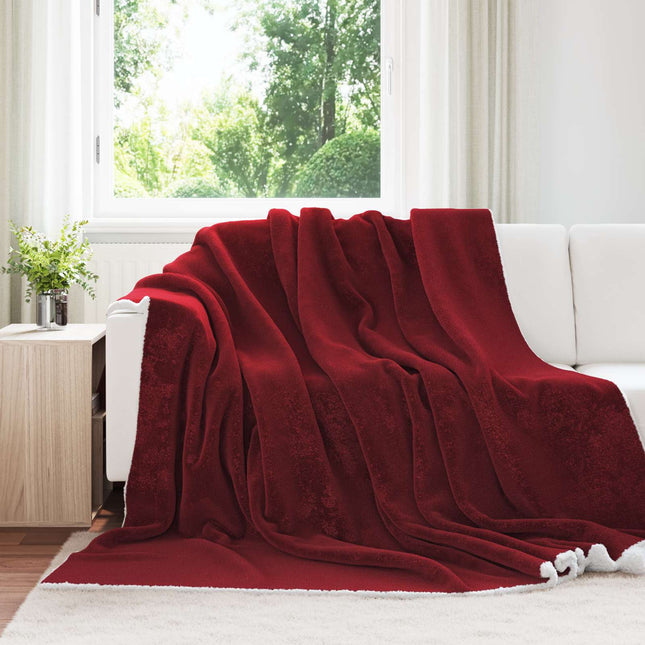 Tæppe Bordeaux Rød 220 x 240 cm 2.67 kg Fleece