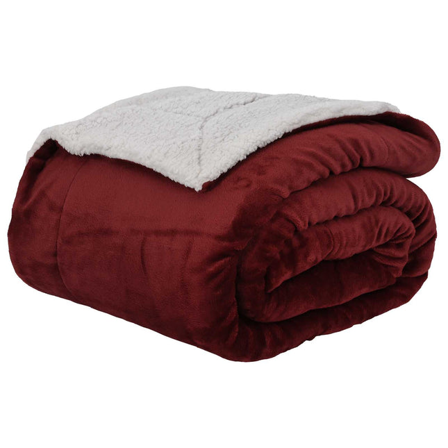 Tæppe Bordeaux Rød 220 x 240 cm 2.67 kg Fleece