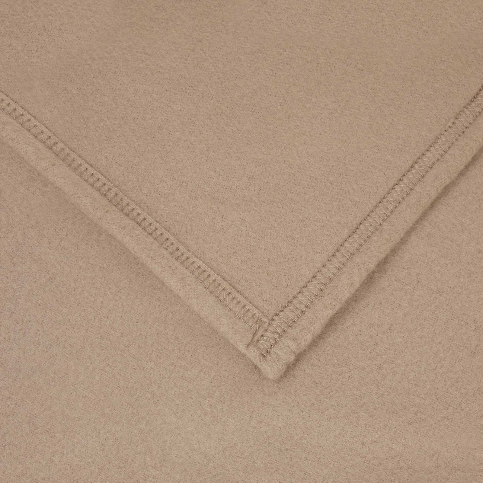 Throw tæppe Camel 170 x 130 cm Fleece