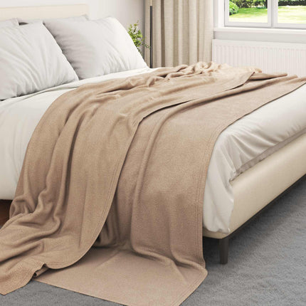 Throw tæppe Camel 270 x 240 cm Fleece