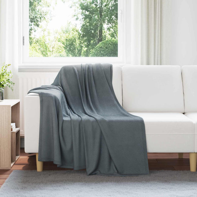 Tæppe Mørkegrå 170 x 130 cm 0.33 kg Fleece