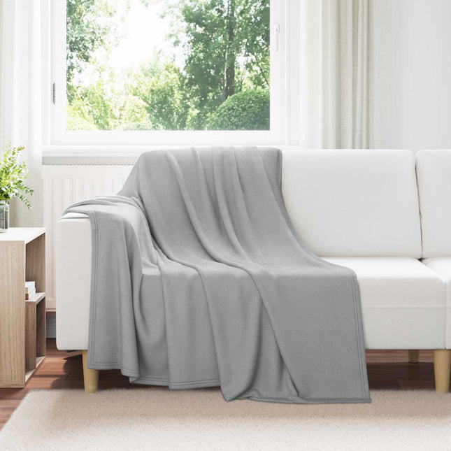 Tæppe Grå 200 x 150 cm 0.42 kg Fleece