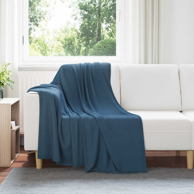 Tæppe Mørkeblå 170 x 130 cm 0.31 kg Fleece