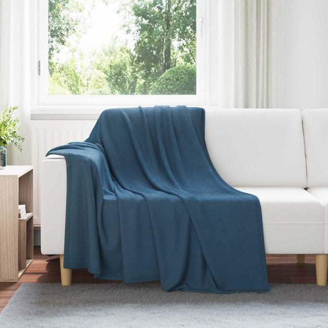 Tæppe Mørkeblå 200 x 150 cm 0.42 kg Fleece