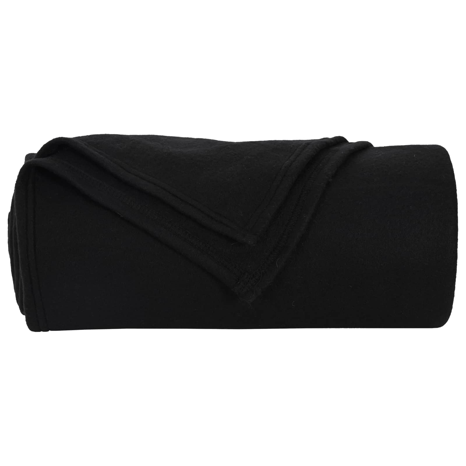 Throw tæppe Sort 240 x 220 cm Fleece