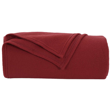 Throw tæppe Bordeaux Rød 200 x 150 cm Fleece