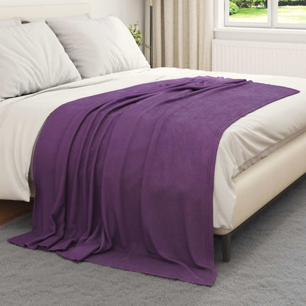 Throw tæppe Lilla 200 x 150 cm Fleece