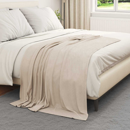 Kastetæpper 6 pcs Beige 170 x 130 cm Fleece