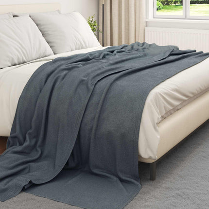 Kastetæpper 6 pcs Mørkegrå 270 x 240 cm Fleece