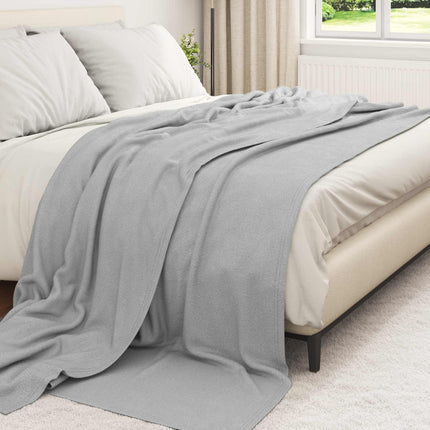Kastetæpper 6 pcs Grå 270 x 240 cm Fleece