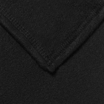 Kastetæpper 6 pcs Sort 240 x 220 cm Fleece