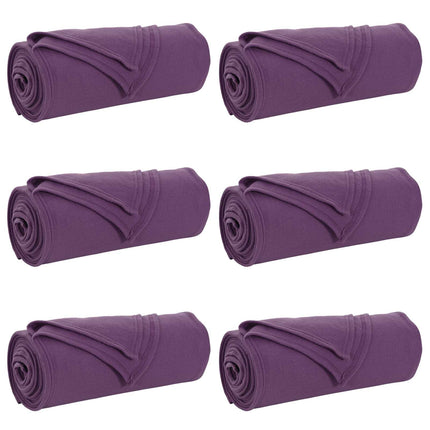 Kastetæpper 6 pcs Lilla 200 x 150 cm Fleece