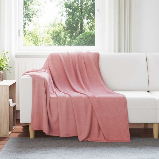 Kastetæpper 6 stk. Lyserød 200 x 150 cm 2.52 kg Fleece