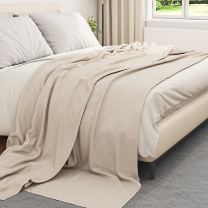 Kastetæpper 24 pcs Beige 270 x 240 cm Fleece