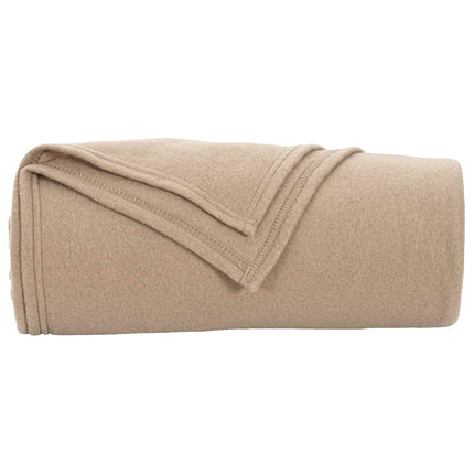 Kastetæpper 24 pcs Camel 270 x 240 cm Fleece