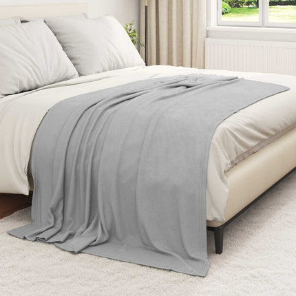 Kastetæpper 24 pcs Grå 200 x 150 cm Fleece